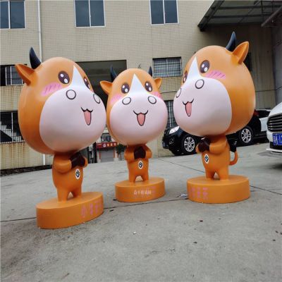 玻璃鋼卡通小?？蓯蹌?dòng)物雕塑造型