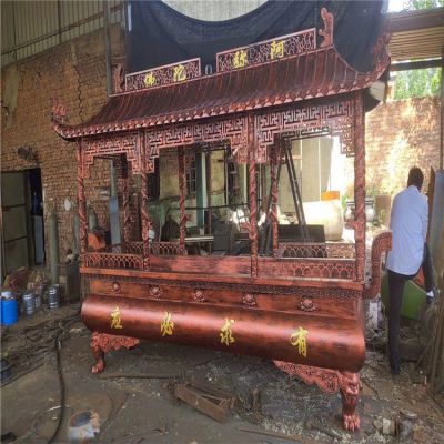 有求必應(yīng)銅雕香爐，寺廟焚香爐