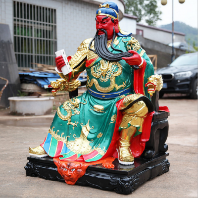 玻璃鋼彩繪寺廟宗教神佛關(guān)公、關(guān)羽