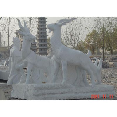 公園景觀(guān)石雕動(dòng)物雕塑