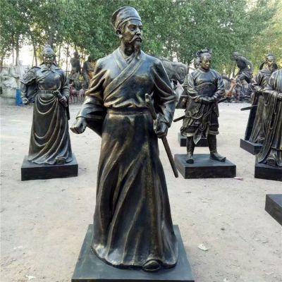 玻璃鋼人物雕塑，古時(shí)候的將軍塑像