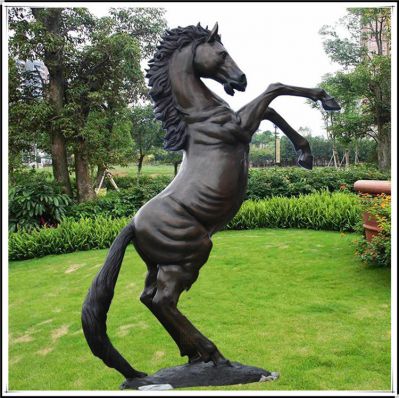 玻璃鋼立馬，仿銅馬兒