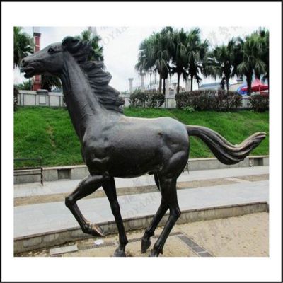 玻璃鋼仿銅戶(hù)外園林動(dòng)物景觀馬