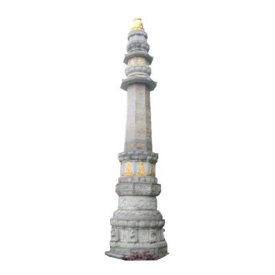 石雕經幢，寺廟經幢石刻