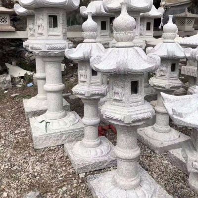 花崗巖石雕燈，中國(guó)傳統(tǒng)古建照明燈籠