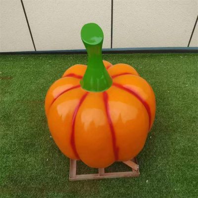 園林戶(hù)外玻璃鋼仿真蔬菜南瓜雕塑
