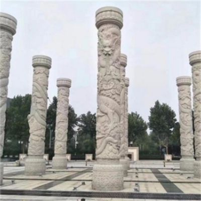 精美雕刻石雕龍柱 景區(qū)公園裝飾大型戶(hù)外擺件