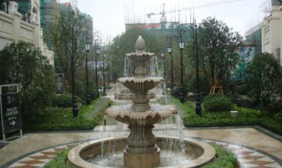 學(xué)院廣場(chǎng)景觀(guān)大型流水缽噴泉大理石雕塑