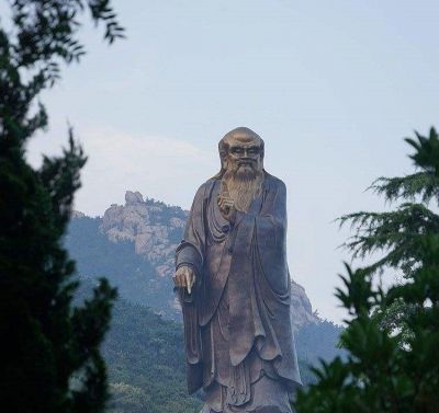 戶外大型鑄銅老子雕像，仿古做舊古代名人擺件