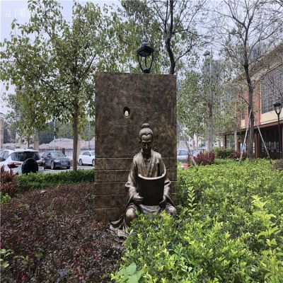 鑿壁借光勵志人物情景雕塑，銅雕
